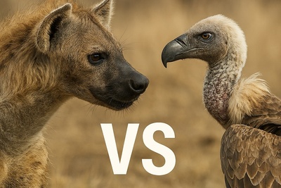 (ویدئو) تعقیب‌وگریزی پرتنش در طبیعت؛ کفتار تنها جانش را با یک پناهگاه غیرمنتظره نجات داد! / «یه بار جستی ملخک…»