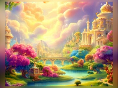 (ویدئو) تصاویری شگفت‌انگیز و رؤیایی از بهشت برین توسط هوش مصنوعی+ تصاویر