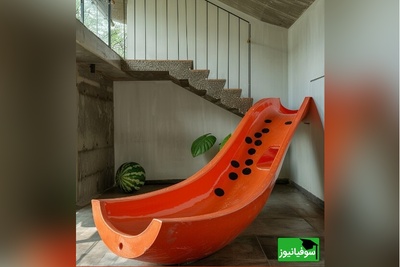 عکس/ طراحی شگفت‌انگیز و دوست‌داشتنی راه‌پله‌ با خلاقیت هوش مصنوعی