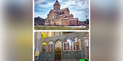 (ویدیو) اصلی‌ترین تصویر حضرت عیسی در کلیسای جامع سوتیتسخولی در شهر باستانی مْتْسْخِتا جایی که پیراهن عجیب آن حضرت در آن دفن شده!