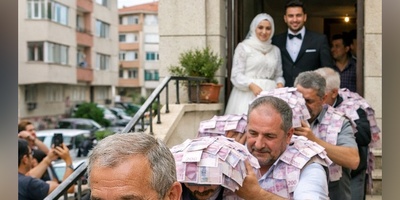 فامیلای عروس و داماد یاد بگیرین؛ ابتکار منحصربفرد عموهای عروس برای دادن هدیه نقدی به برادرزاده‌شان با جلیقه های دوخته شده با پول+فیلم/ فامیلای شما هم از این کارا میکنن؟