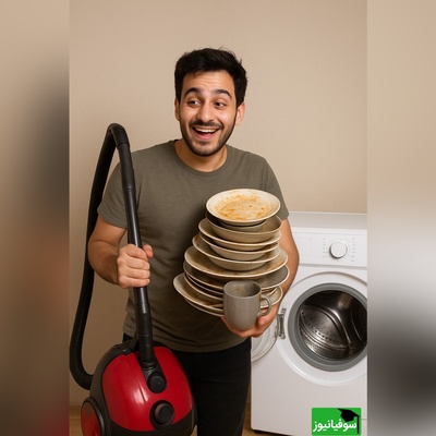 خلاقیت تحسین برانگیز دانشجوی تنبل ایرانی در شستن ظرف‌ها با تکنولوژی برتر حماسه آفرید/ بنازم واقعا