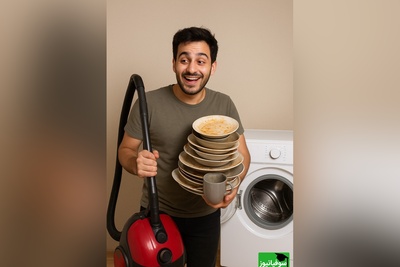 خلاقیت تحسین برانگیز دانشجوی تنبل ایرانی در شستن ظرف‌ها با تکنولوژی برتر حماسه آفرید/ بنازم واقعا