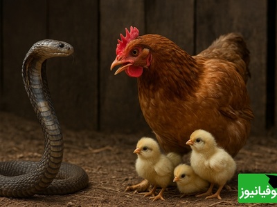 فیلم/ مستند حیات وحش حیوانات / نبرد مرغ با شاه کبرا