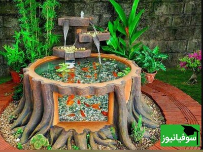 ویدئو / سیمان و چتر، ترکیب جادویی برای خلق یک اثر هنری/  یک ایده عالی برای دکوراسیون باغچه و حیاط شما!