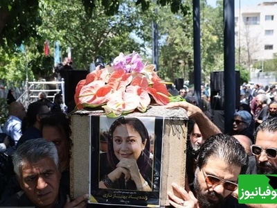 صحبت های تلخ بهرام بدخشانی، همسر مرحوم بهناز نازی در تشییع پیکر وی / اگه میخوای بری برو...+ ویدئو