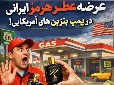 عرضه عطر هرمز ایرانی در پمپ بنزین های آمریکایی / مواظب باش یه قطرش هم حیف نشه🤣