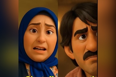 سکانس خنده‌ساز زیرخاکی انیمیشن شد! ماجرای عاشقانه پژمان جمشیدی و وصیت‌نامه جنجالی ژاله صامتی😂