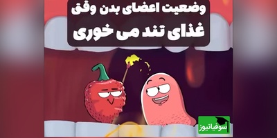 (ویدئو) انیمیشنی دیدنی که توضیح می‌دهد چرا بعد از خوردن فلفل تند احساس می‌کنیم در حال سوختنیم! / واکنش مغز حیرت‌انگیز بود 😅