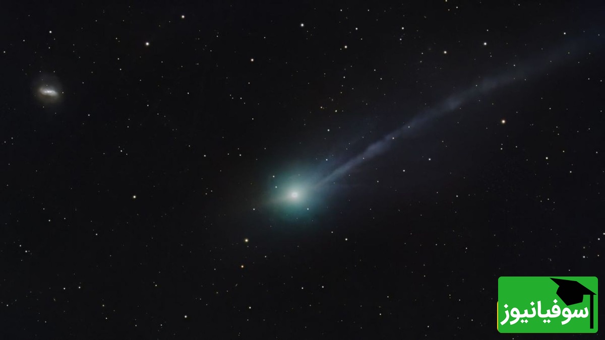 دنباله‌دار 3I/ATLAS در تاریخ 16 نوامبر با دم بلند و همچنین «ضد دم ثانویه خود.