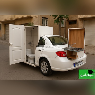 خلاقیت حماسه‌آفرین مرد ایرانی برای نصب دستشویی و آشپزخانه فول امکانات به رانا، یه پا خونه شده / هنر نزد ایرانیان است و بس🤣