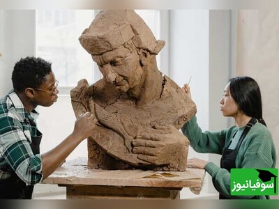 ویدیو/ تلفیق علم و فناوری در تولید هنر به وسیلۀ ربات‌های مجسمه‌ساز