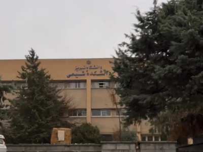 ویدیویی زیبا از هوای بارانی دانشکدۀ شیمی دانشگاه تبریز/ هوای خوشمزۀ بهاری رو میشه از تو کلیپ حس کرد