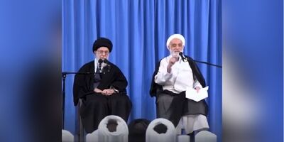 (ویدئو) تفسیر نیم دقیقه‌ای استاد قرائتی از قرآن در محضر مقام معظم رهبری/ خنده‌های شیرین رهبر انقلاب