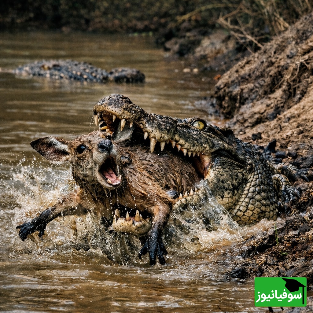 (ویدئو) مستند حیات‌وحش حیوانات؛ ماجرای امروز: فریب قرن در طبیعت؛ تمساحی که برای شکار کانگورو سنگ شد!