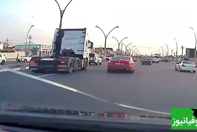 28 کشته و زخمی براثر برخورد یک کامیون به 30 خودرو / ویدئوی لحظه برخورد