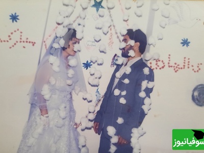 قشنگترین سفره عقد عروسی دهه شصتی با پنبه های توپی آویزون،آینه و شمعدون طلایی، کیک و شیرینی با دیزاین مخصوص اون روزها