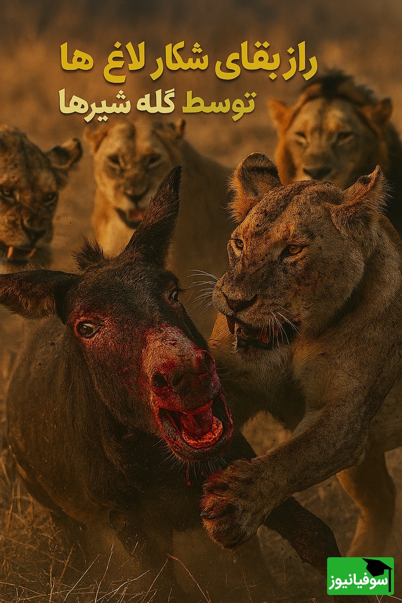 ویدئوی حیات وحش روز؛ این ماجرای راز بقا: نبرد نفسگیر الاغ‌های بخت برگشته و گله‌ی شیرها!