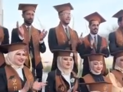 (ویدئو) متفاوت‌ترین جشن فارغ‌التحصیلی جهان با خلاقیت دانشجویان عراقی