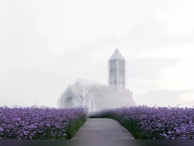 ویدیو/ معماری بی‌نظیر "کلیسای بی‌سایۀ چین" در میان دشت اسطوخودوس/ جلوه‌ای از کلیسای رویایی اما ساختمانی واقعی و باورنکردنی