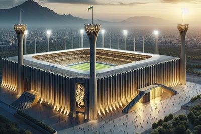 نگاهی خیره‌کننده به نقش هنر و تاریخ ایران باستان در استادیومی که چشم‌ها را مسحور می‌کند + عکس