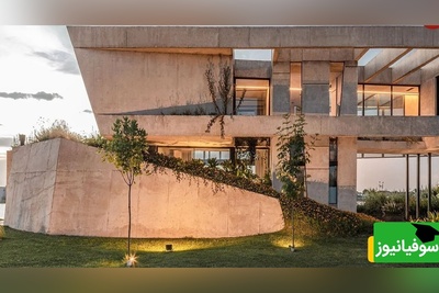 نگاهی اغواکننده به معماری بروتالیسم در دل یک تپه؛ تضادی که تبدیل به زیبایی شد + عکس