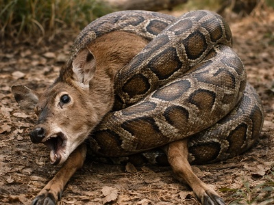 مستند حیات وحش/ رازبقا/ نبرد نفسگیر مار و گوزن+فیلم