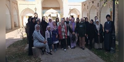 دانشجویان خارجی دانشگاه فردوسی مشهد از جاذبه‌های تاریخی گناباد بازدید کردند