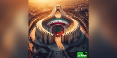 عکس/ ورزشگاهی به سبک و سیاق معماری ایرانی با طراحی هوش مصنوعی